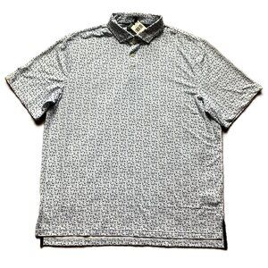 New Men's Ralph Lauren RLX Golf Tee/Golf Club Print Short Sleeve Polo Size XL